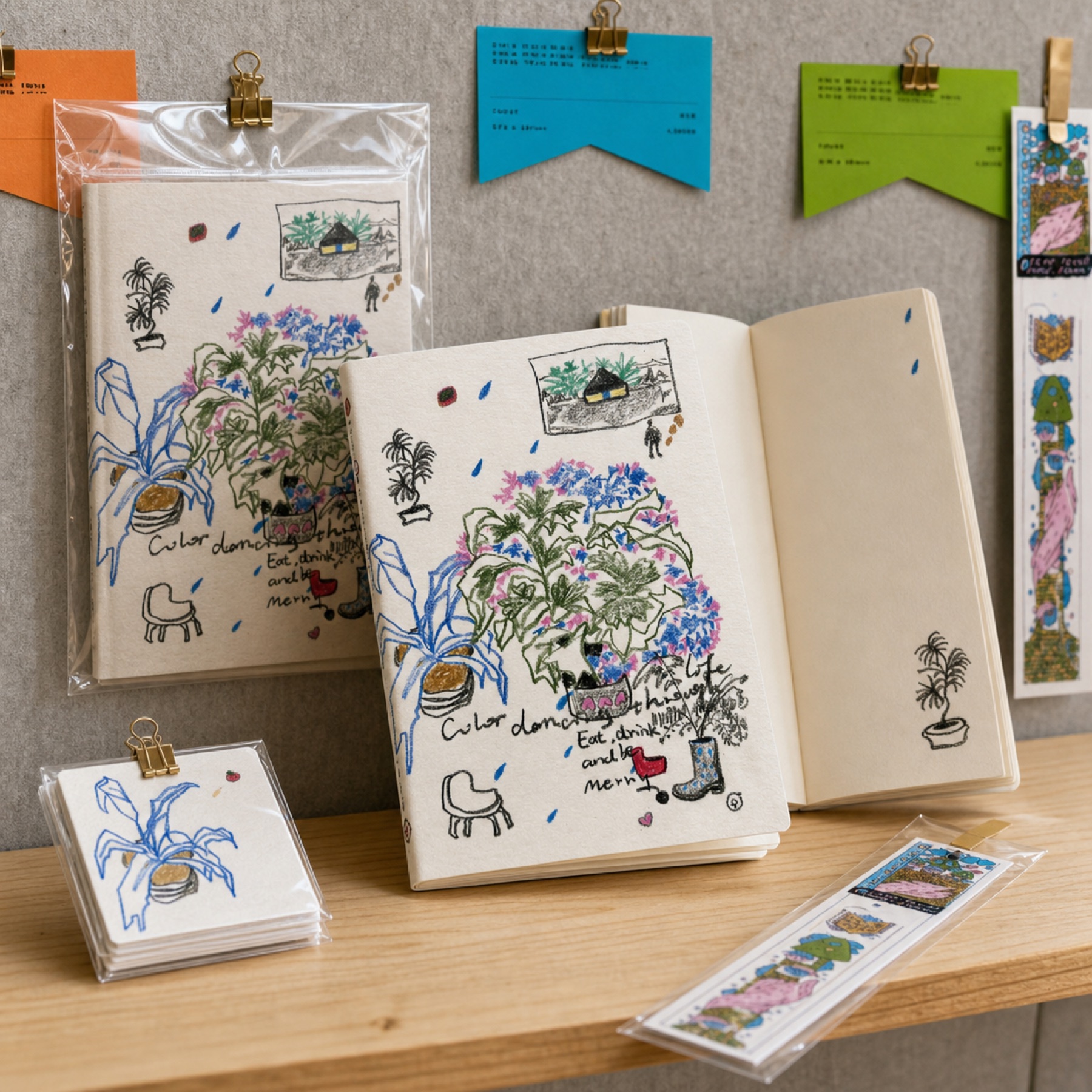 pingjun products on a studio desk